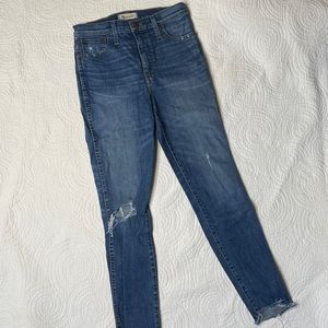 HIGHWAISTED SKINNY MADEWELL JEANS SIZE 27